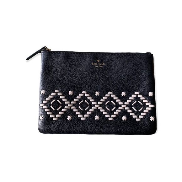 Kate Spade Black Gia Flynn Street Clutch MRSP $179 - Picture 1 of 4